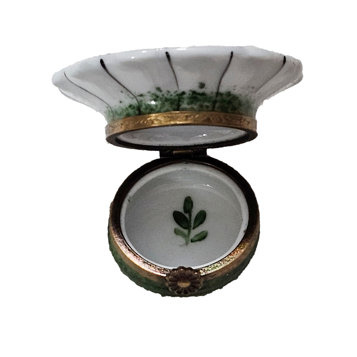 Medium White Sunflower w Lady Bug Limoges Box Gift, view 3