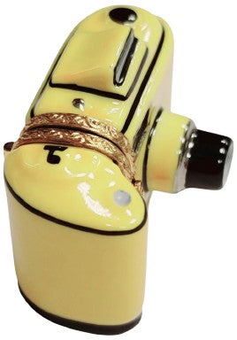 Vintage 35mm Yellow Camera Limoges Box for Collectors, view 2