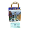 5th Avenue Shopping Bag with Credit Card Limoges Box, a hand-painted Limoges porcelain gift