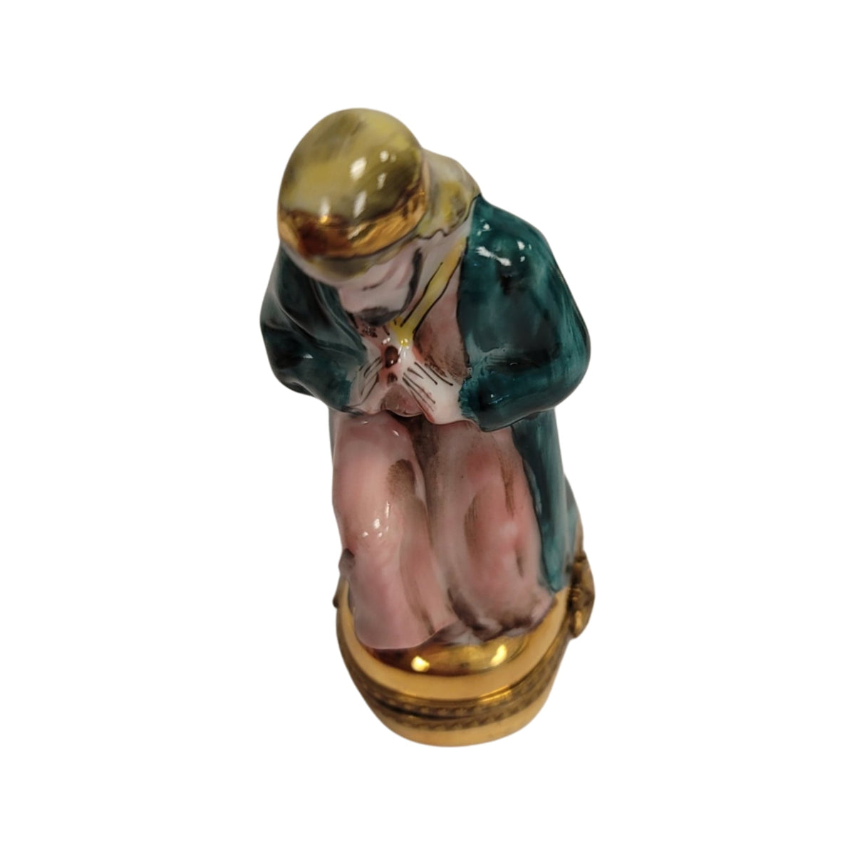 6 Piece Nativity Gold Bottom Limoges Box Figurine Set, view 14