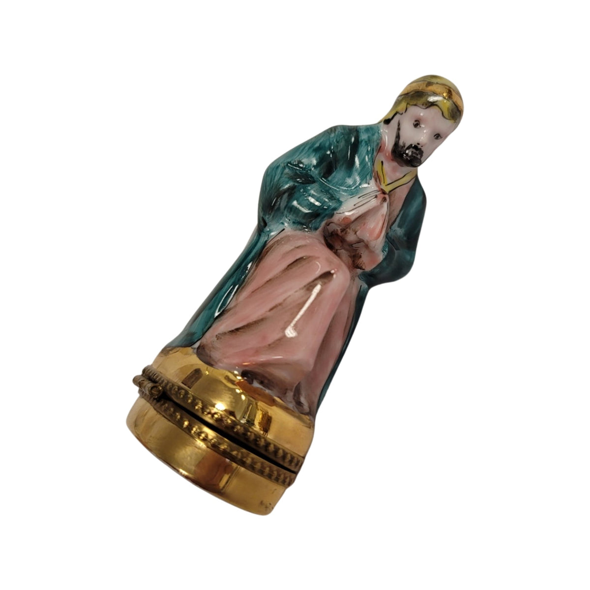 6 Piece Nativity Gold Bottom Limoges Box Figurine Set, view 20