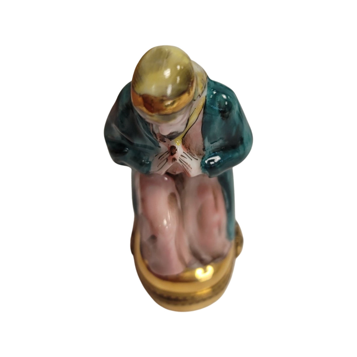 6 Piece Nativity Gold Bottom Limoges Box Figurine Set, view 21