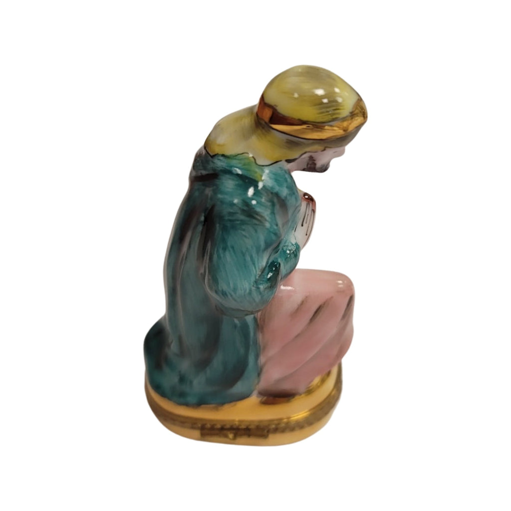 6 Piece Nativity Gold Bottom Limoges Box Figurine Set, view 23