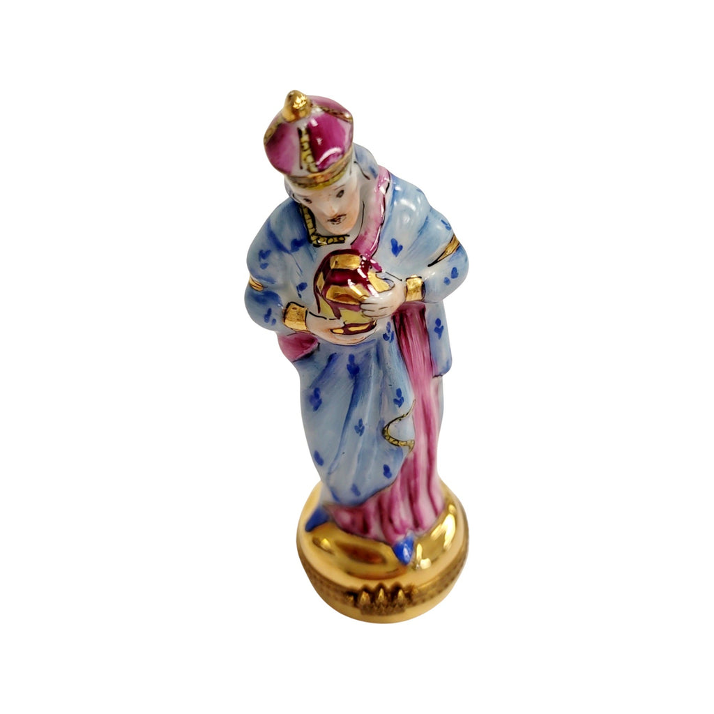 6 Piece Nativity Gold Bottom Limoges Box Figurine Set, view 25