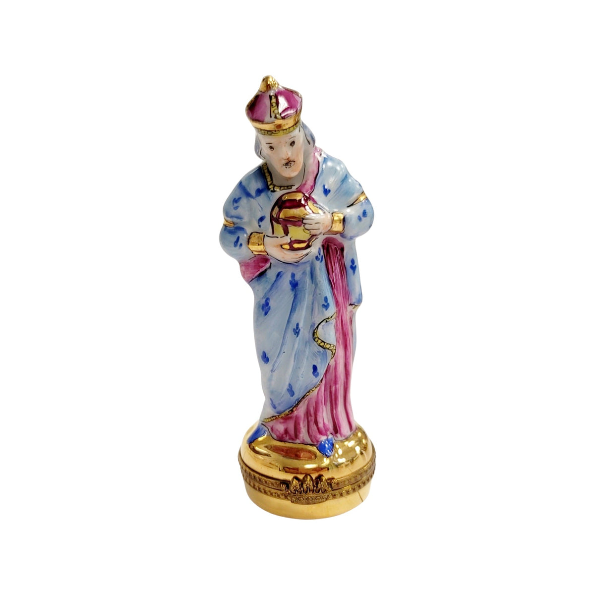 6 Piece Nativity Gold Bottom Limoges Box Figurine Set, view 27