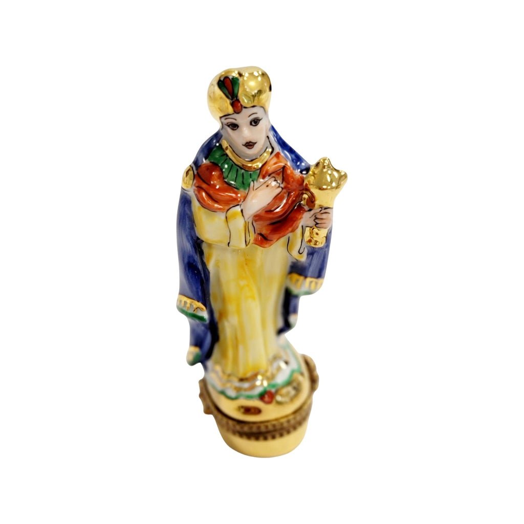 6 Piece Nativity Gold Bottom Limoges Box Figurine Set, view 33