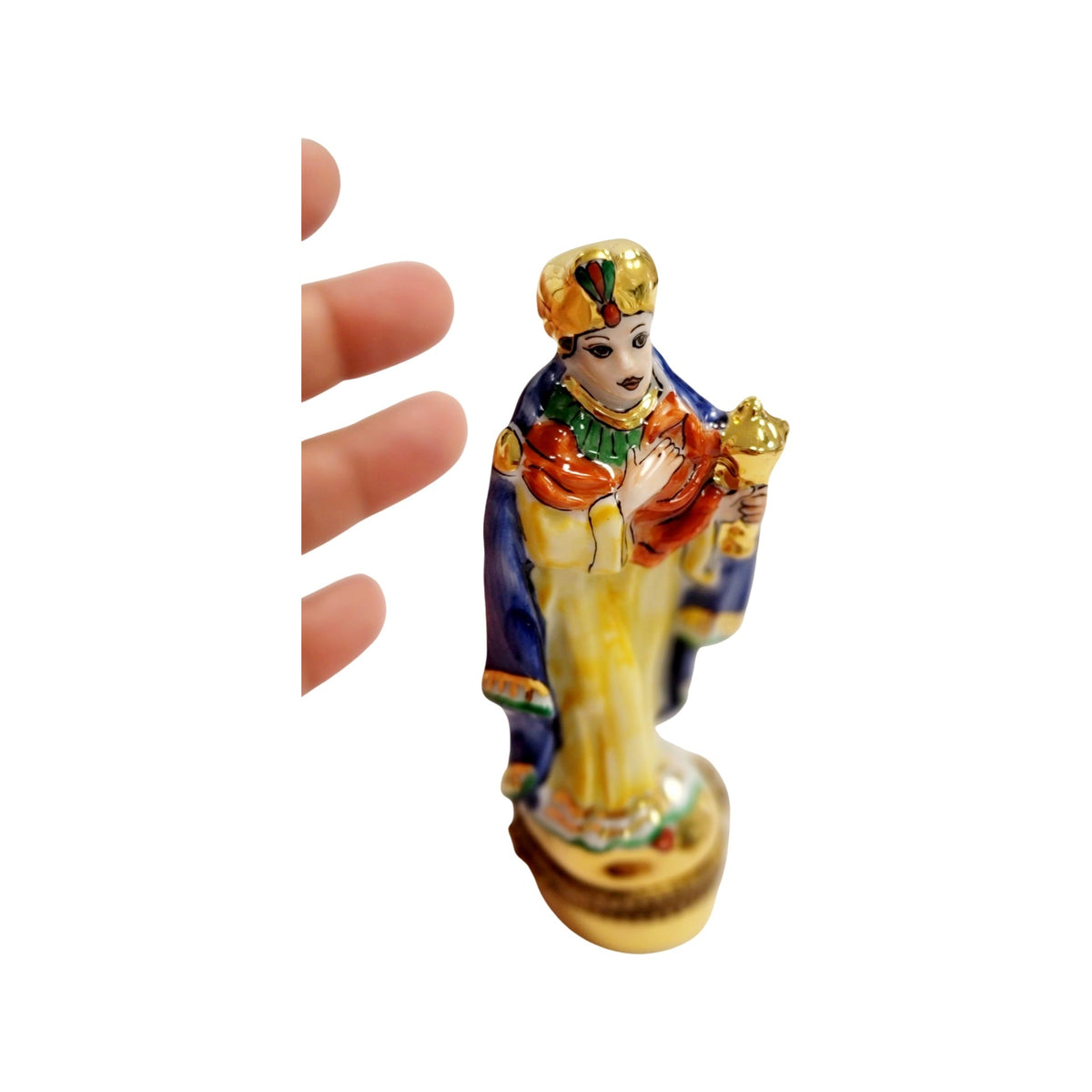 6 Piece Nativity Gold Bottom Limoges Box Figurine Set, view 36