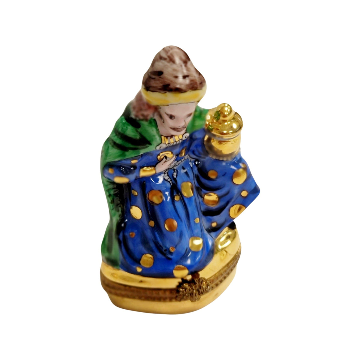 6 Piece Nativity Gold Bottom Limoges Box Figurine Set, view 38