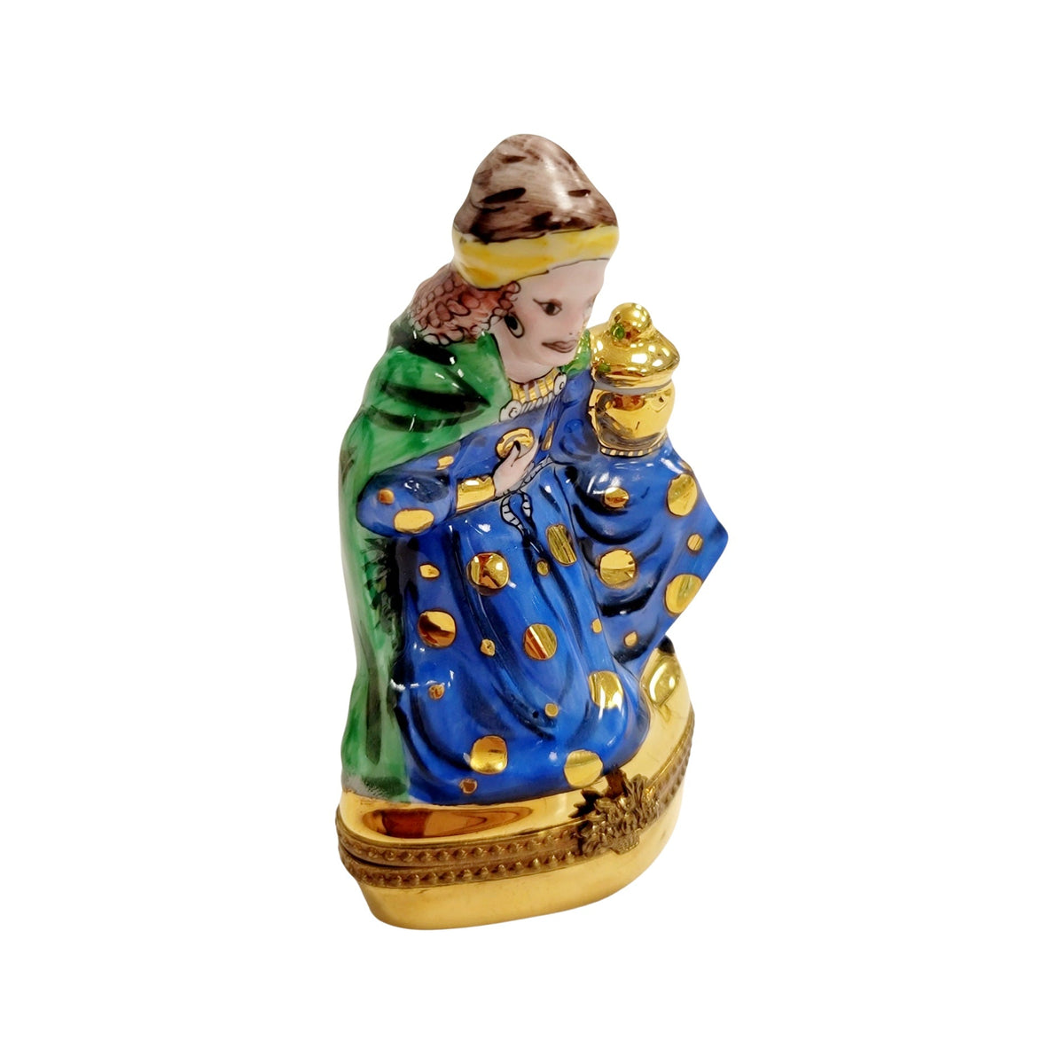 6 Piece Nativity Gold Bottom Limoges Box Figurine Set, view 40