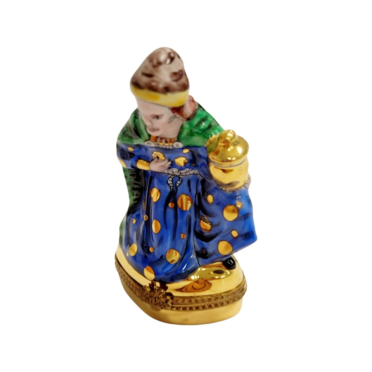 6 Piece Nativity Gold Bottom Limoges Box Figurine Set, view 41
