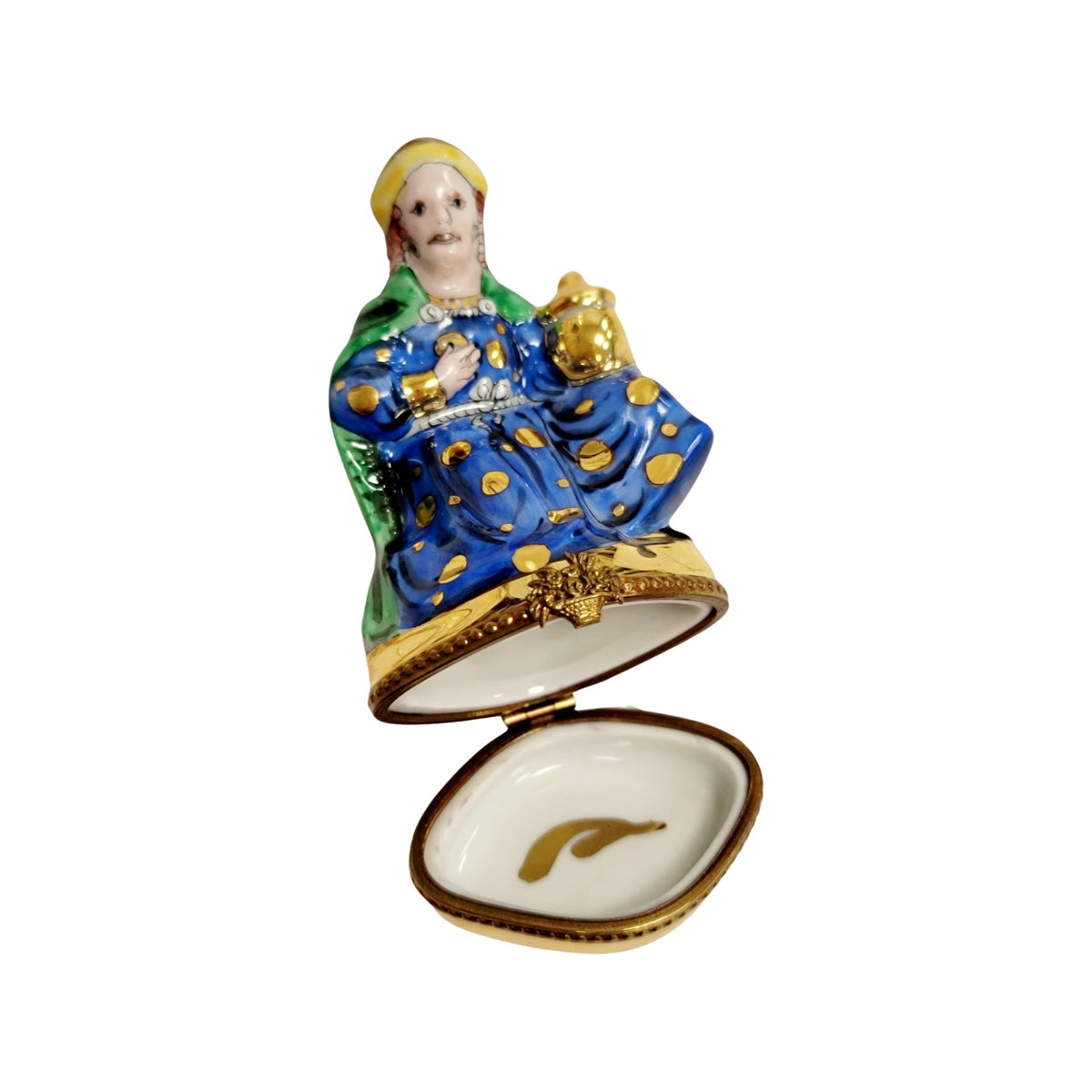 6 Piece Nativity Gold Bottom Limoges Box Figurine Set, view 42