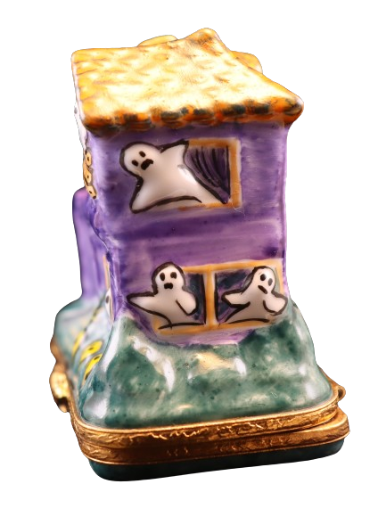 Haunted House Limoges box painted by hand in Limoges, France, a gift to treasure