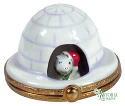 A thoughtful gift for Francophiles: the Igloo Santa Polar Bear Limoges box