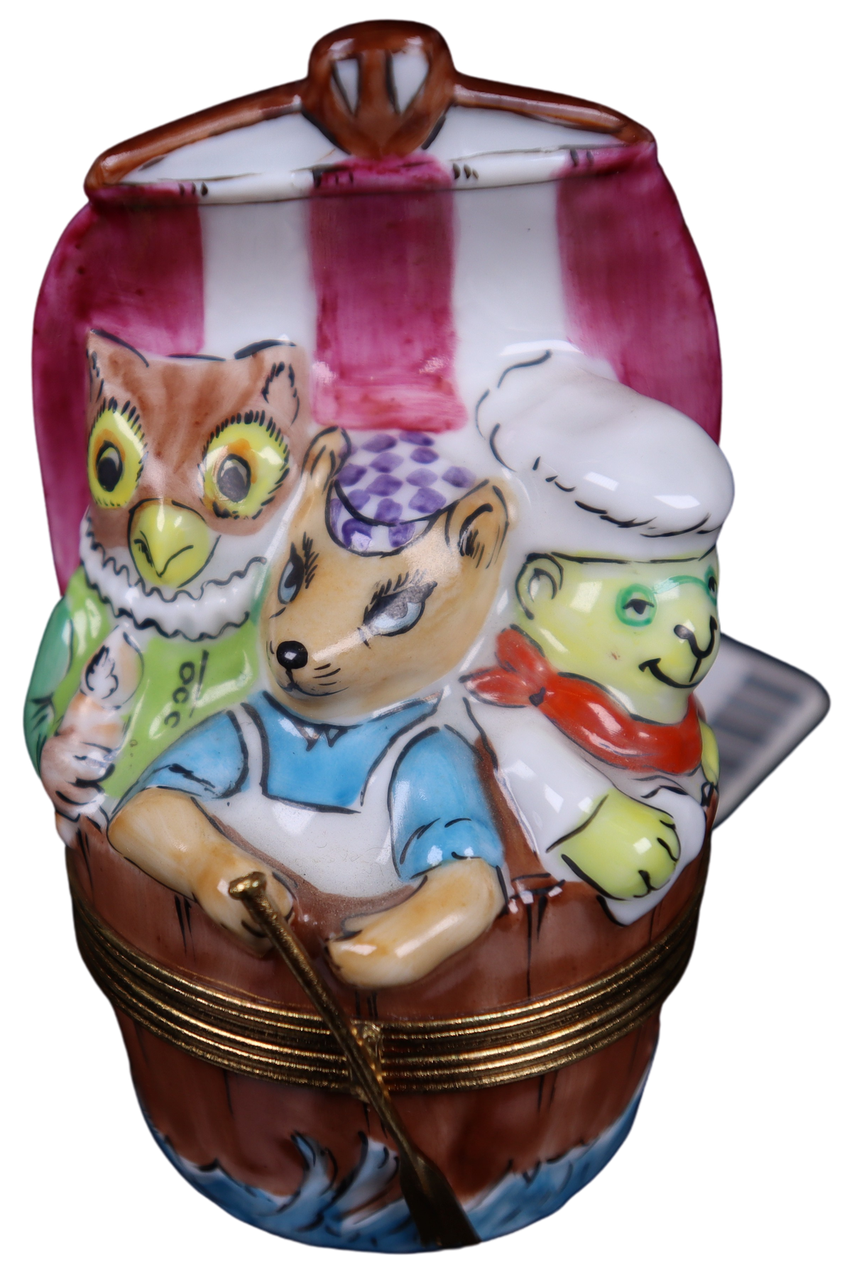 Gift idea for someone who loves France: Three Men in a Tub Limoges box