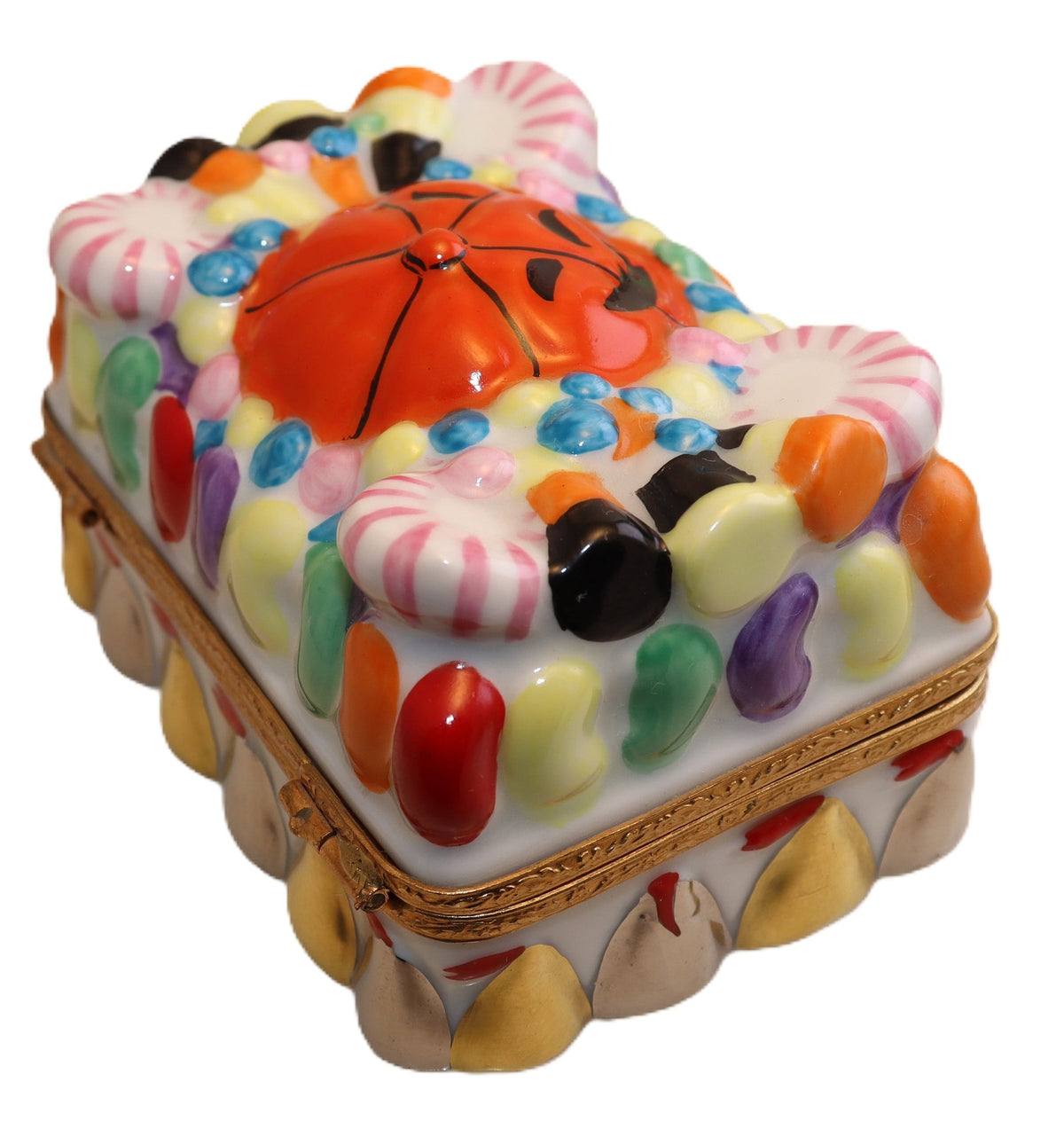 Collectible Halloween Treats Limoges box with artisan brushwork