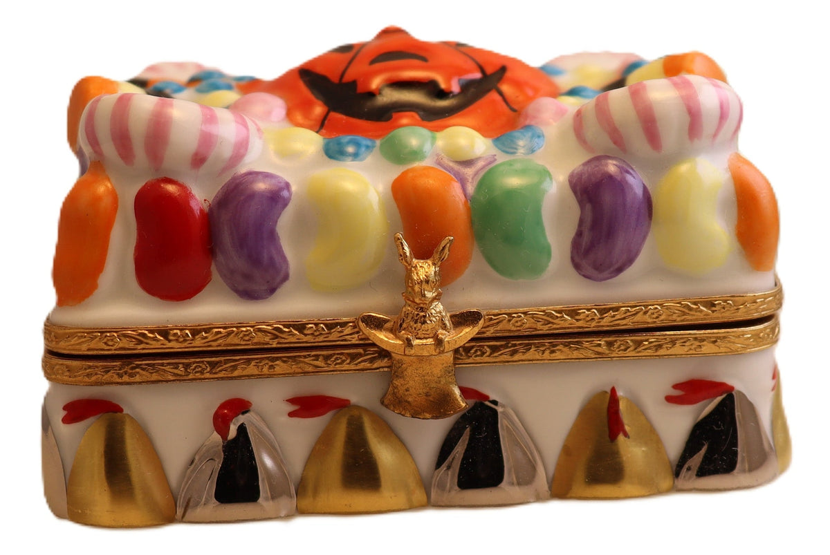 Fine art lovers will admire this Halloween Treats Limoges box