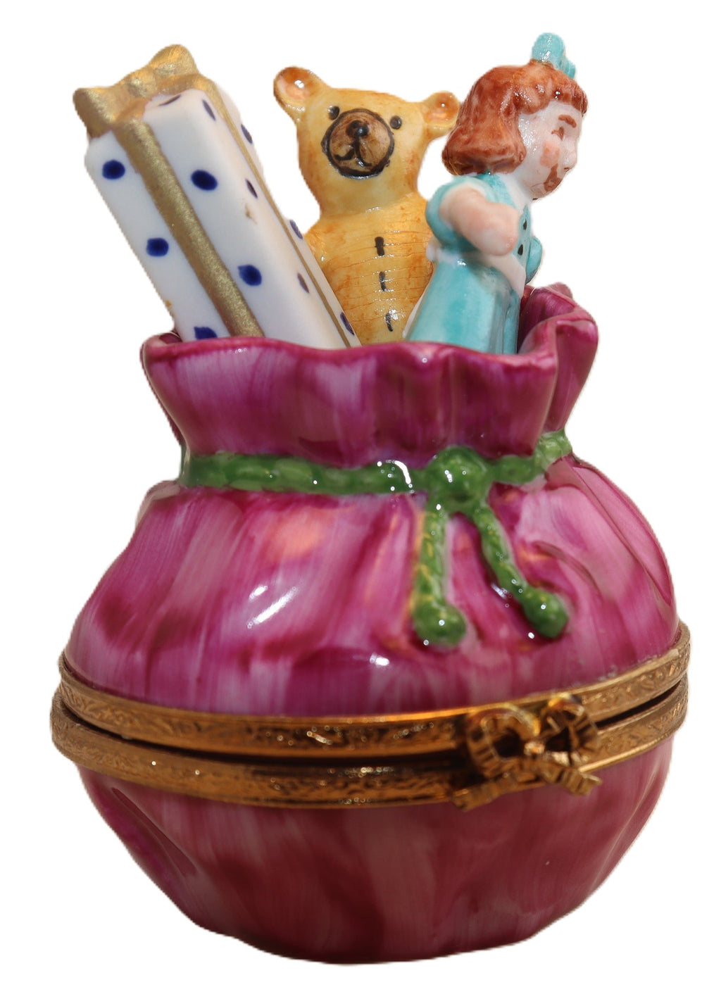 Santa Bag Toys Artoria Limoges Box Figurine for Christmas, view 3