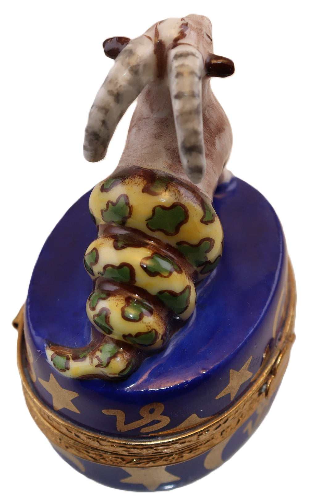 Capricorn Zodiac Limoges Box Figurine Artoria France, view 3