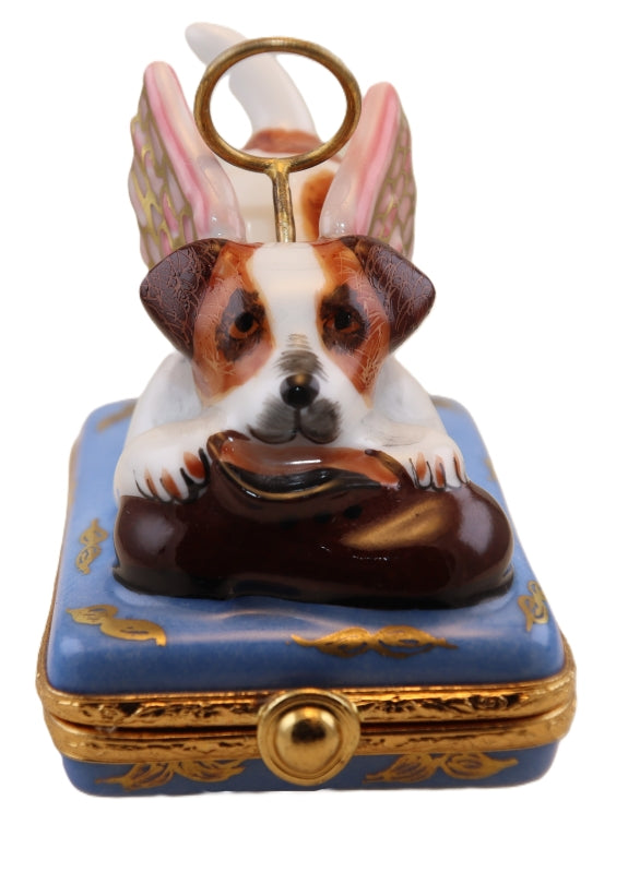 The Angel Puppy Dog, a Limoges keepsake with true French charm