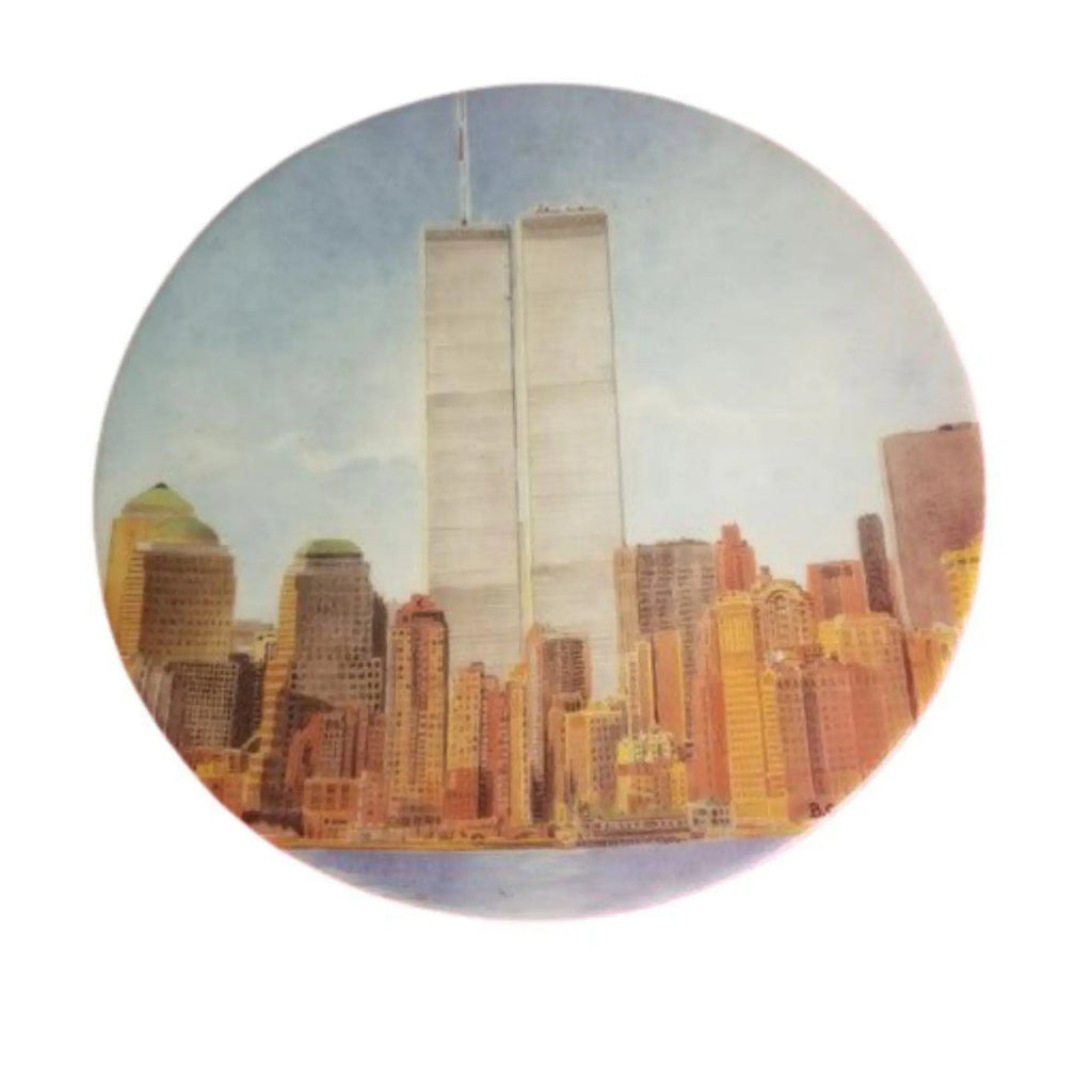 A thoughtful gift for Francophiles: the 9 11 Set World Trade Centers Firefighter Tribute Limoges box