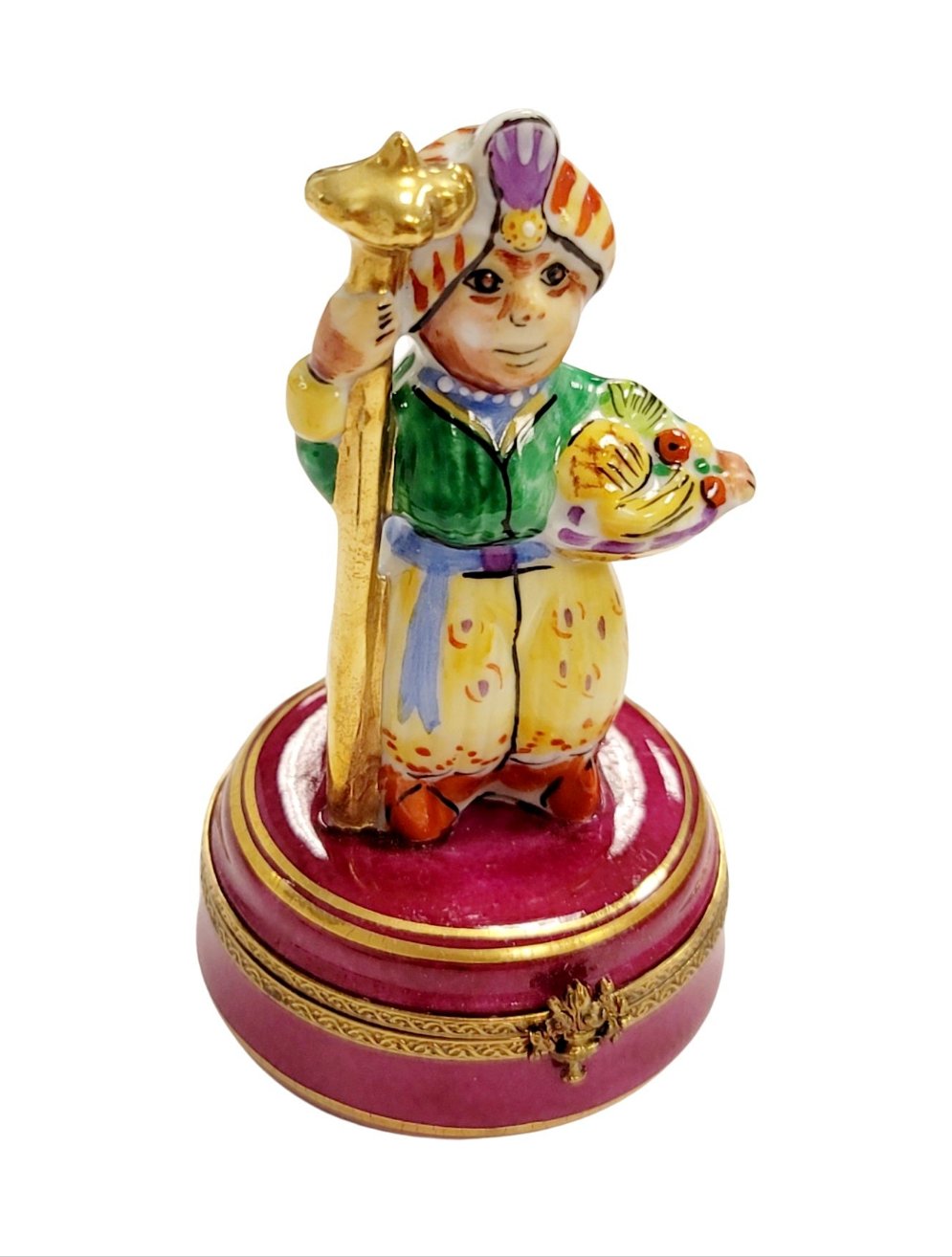 Egyptian Monkey with Snake Limoges Box, view 6