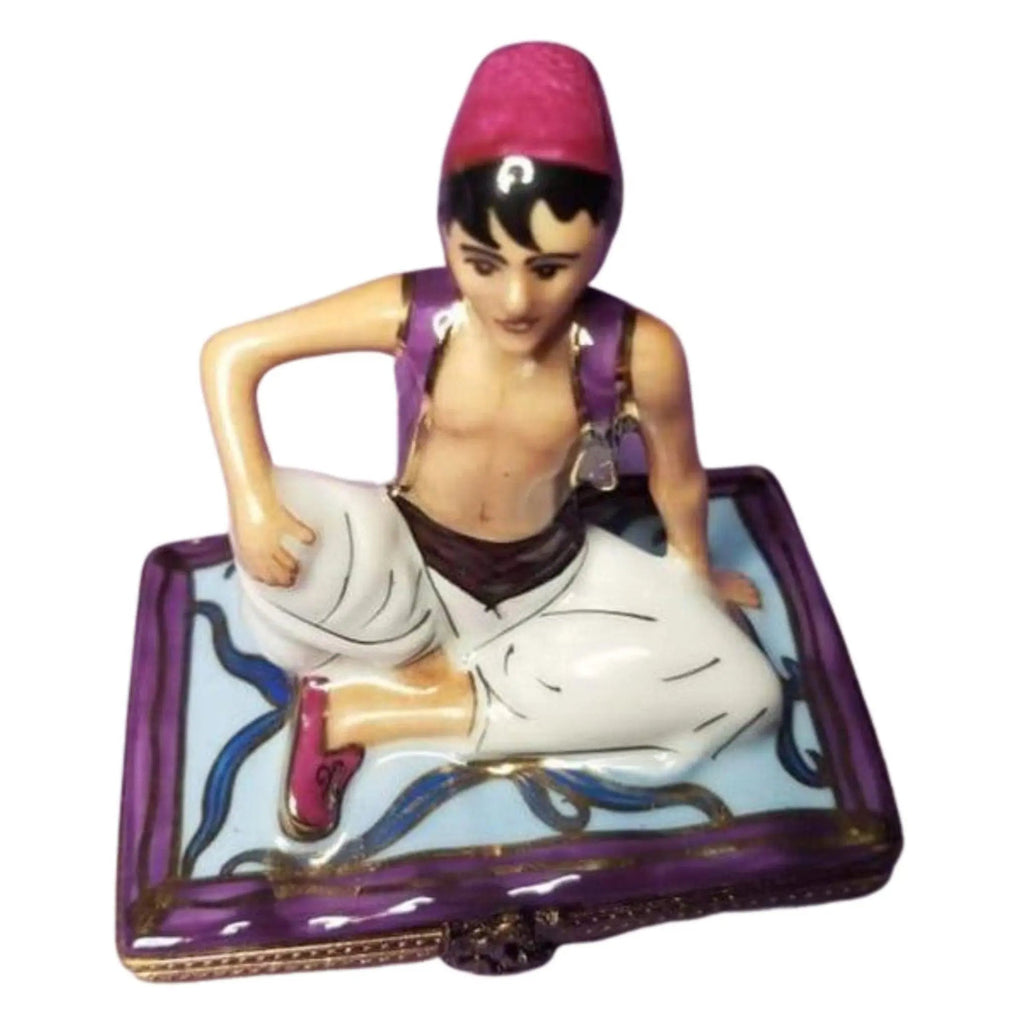 Limoges Boutique presents the Aladdin Magic Carpet, a genuine Limoges box painted by hand in France