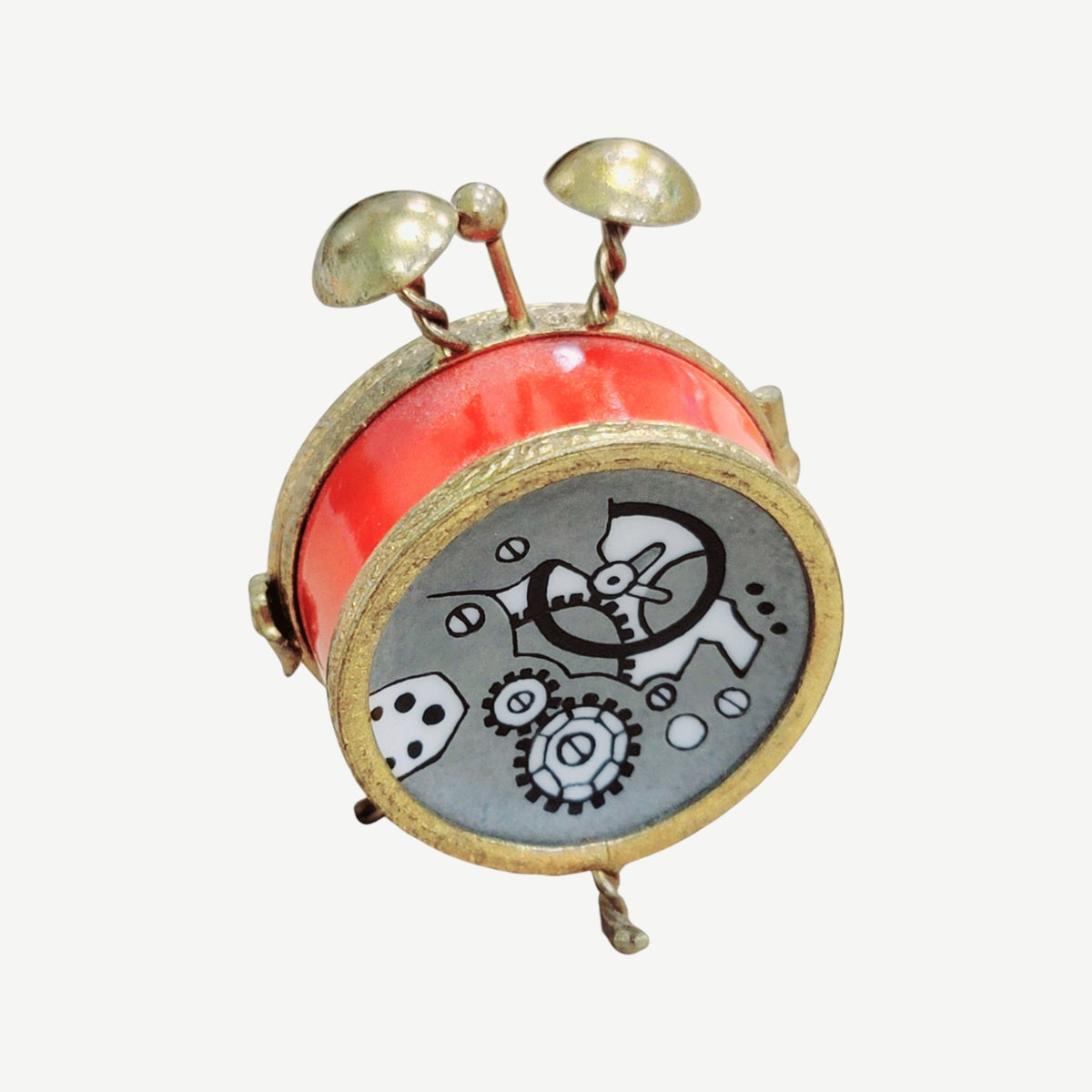Charming Alarm Clock Limoges box, an heirloom-quality piece for collectors