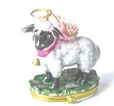 Authentic Artoria Angelic Black Sheep Limoges box, hand-painted in France, from Limoges Boutique