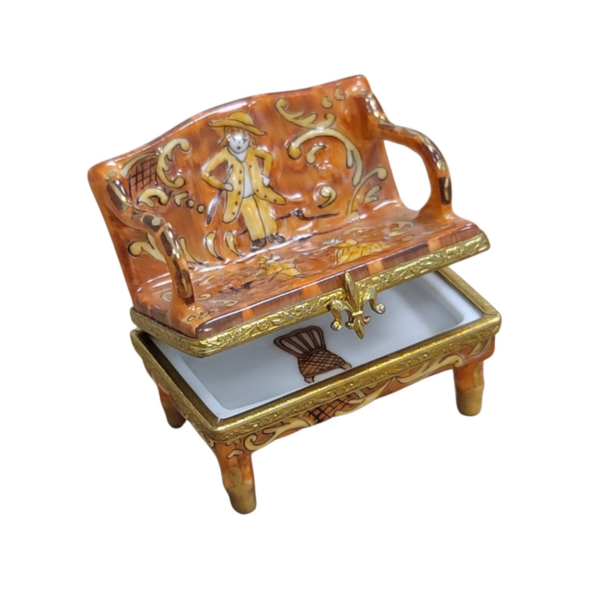 Antique Love Seat Limoges box, an heirloom-quality piece for collectors