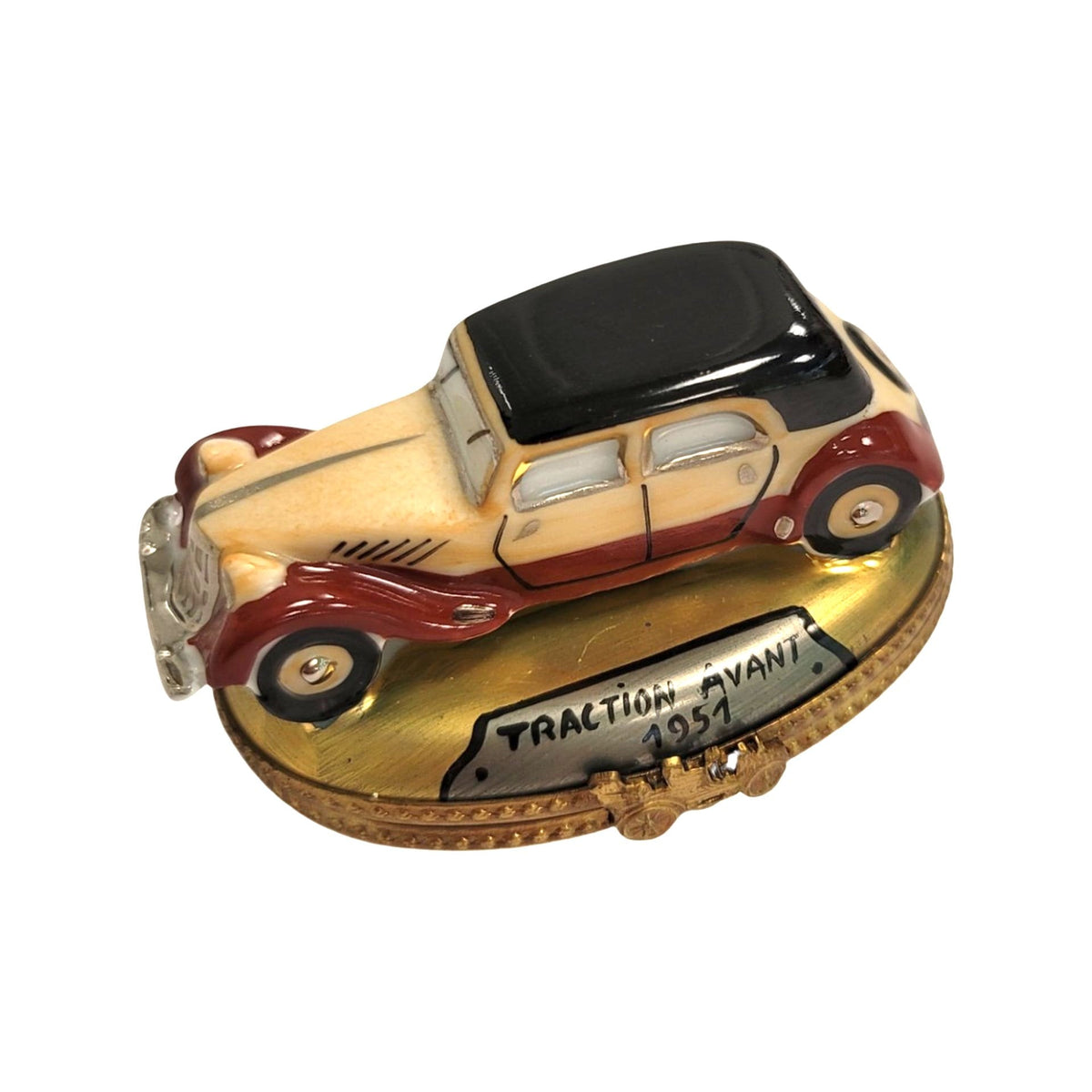 Authentic Antique Car Limoges box, hand-painted in France, from Limoges Boutique