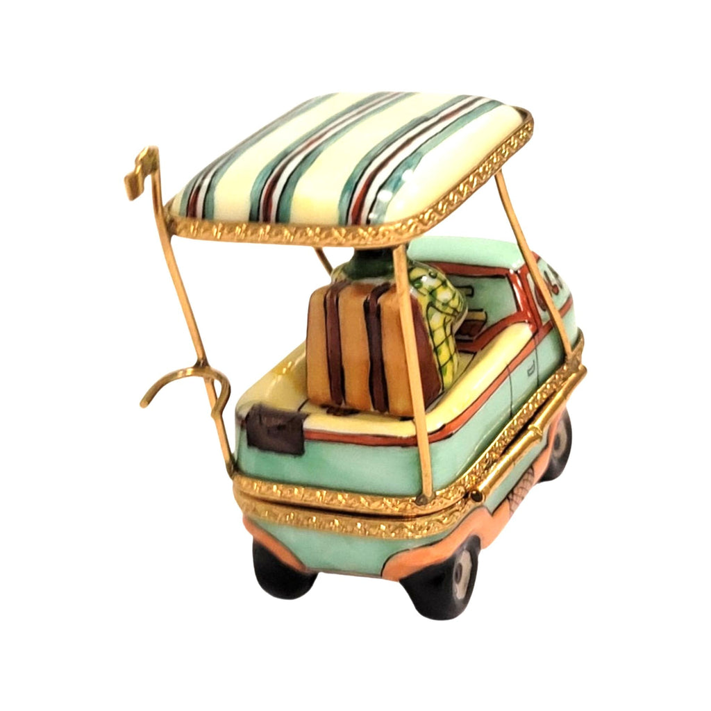 Golfer in Aqua Golf Cart Sports Figurine for Collectors, view 7