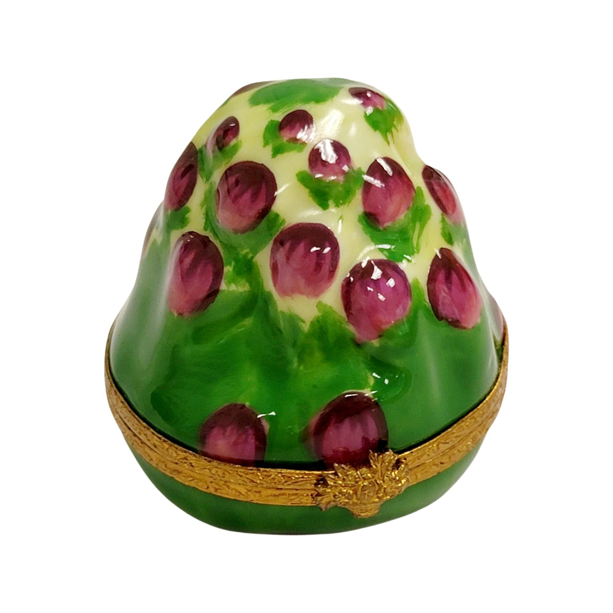 Medium Artichoke Porcelain Art Object for Collectors, a hand-painted Limoges porcelain gift