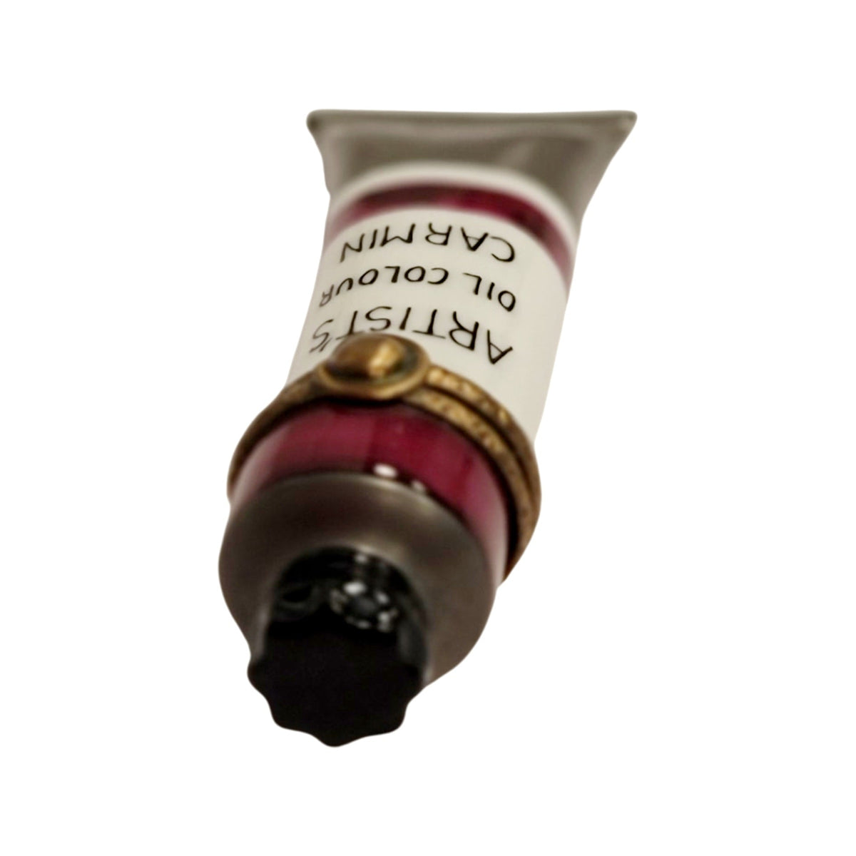 Red Paint Tube Limoges Box Figurine for Art Lovers, view 4