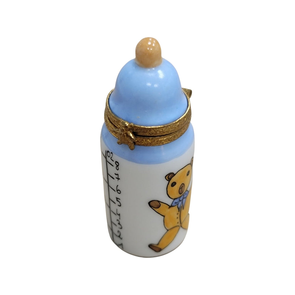 Blue Baby Bottle Limoges Box for New Parents, view 3