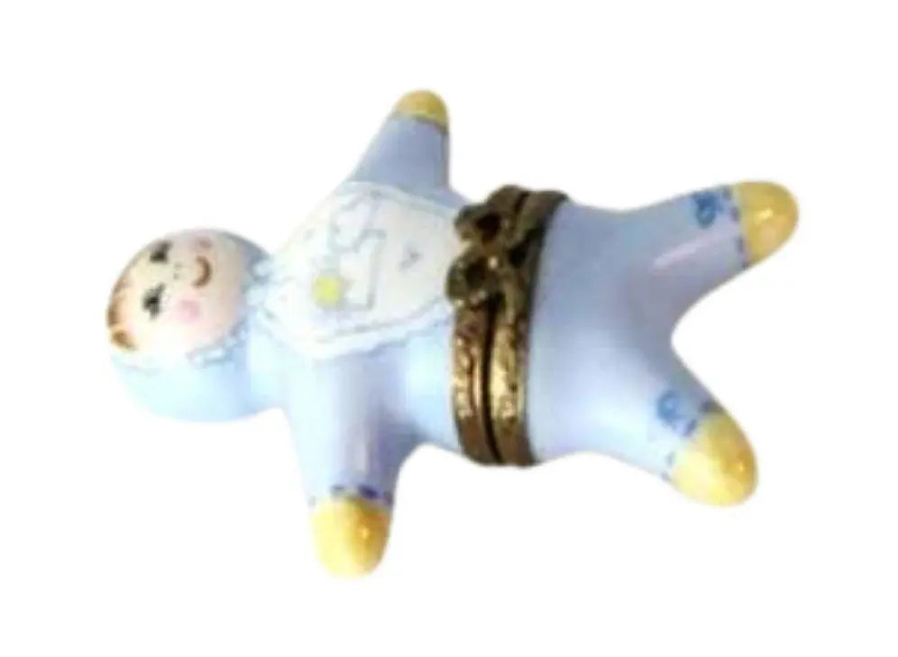 Baby Boy Figurine Very Limoges Box Figurine Newborn Gift, view 3