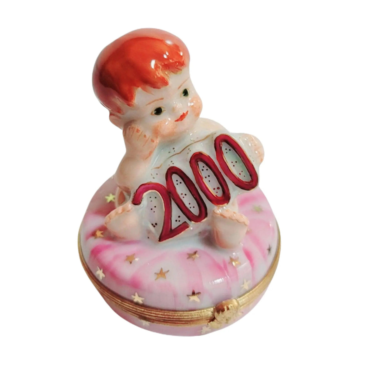 Authentic Year 2000 Baby Girl Limoges box, hand-painted in France, from Limoges Boutique