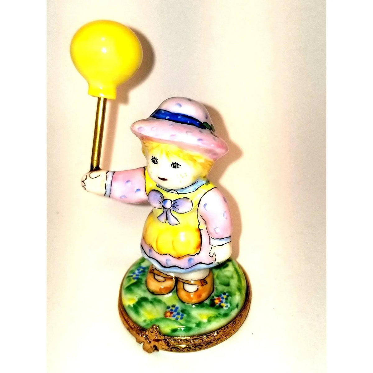 Gift idea for someone who loves France: Baby Girl Yellow Balloon 1 of 500 Limoges box