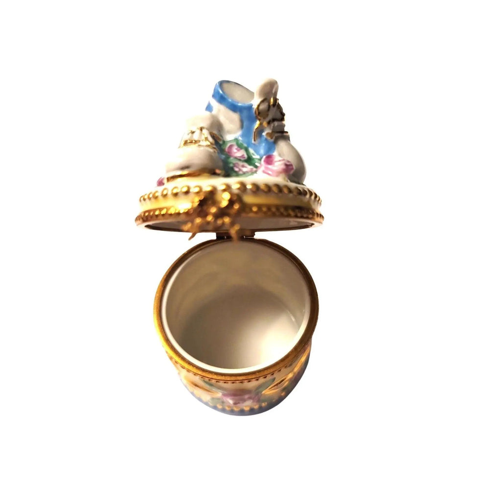 Baby Shoes No 1 of 750 Limoges Box Figurine Keepsake, view 2