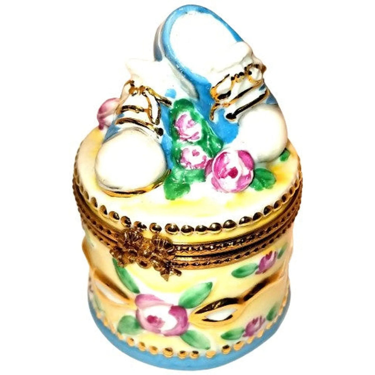 Authentic Baby Shoes No 1 of 750 Limoges box, hand-painted in France, from Limoges Boutique