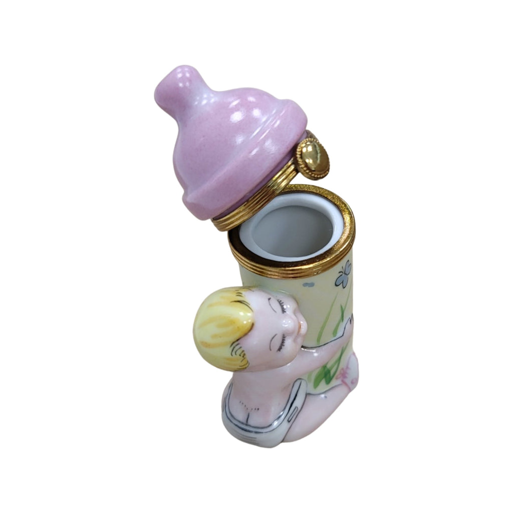 Baby W Pink Bottle Figurine Gift, view 2