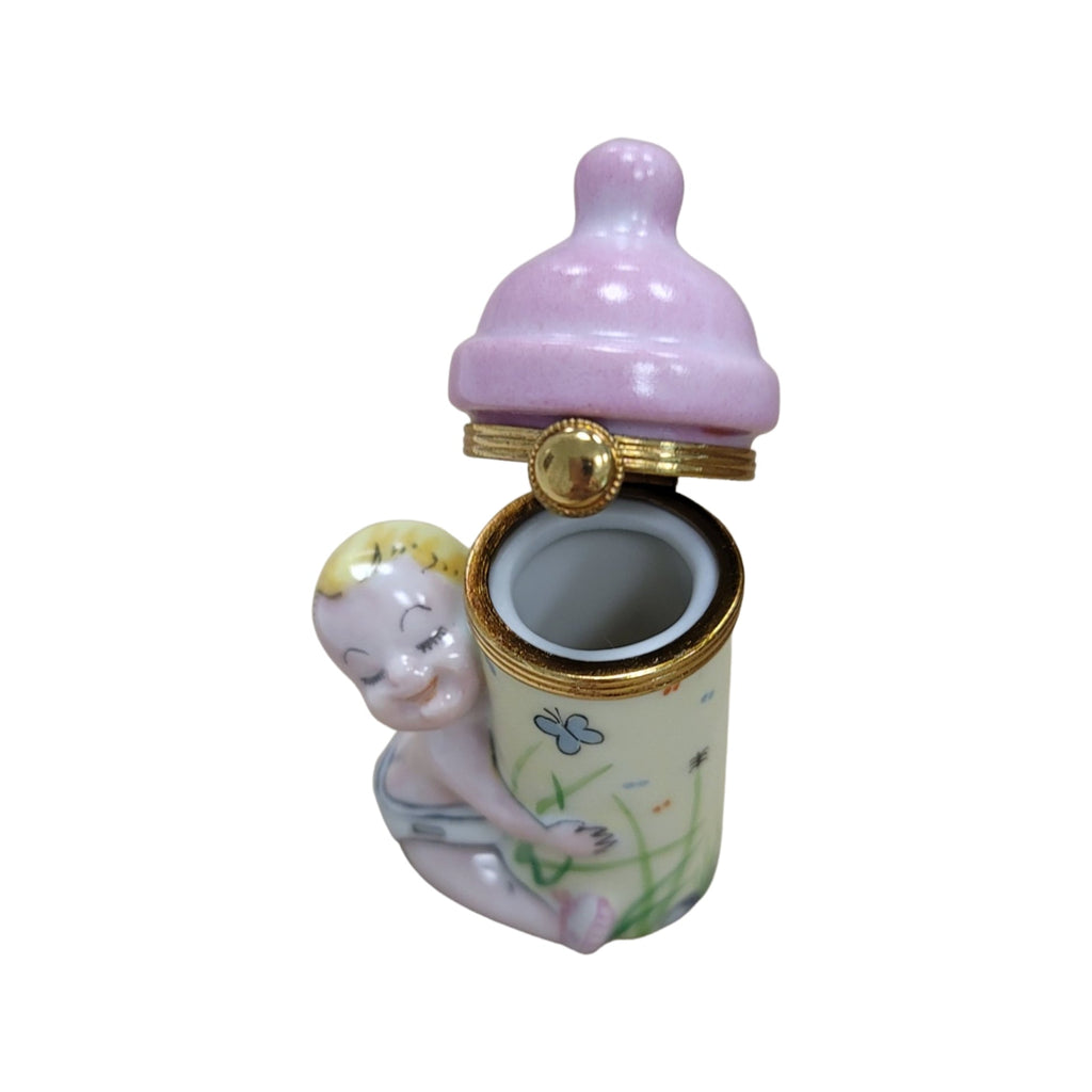 Baby W Pink Bottle Figurine Gift, view 3