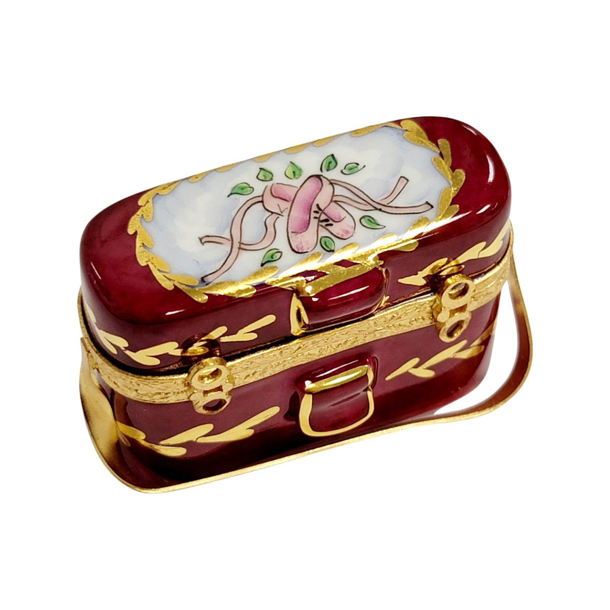 Ballerina Slippers on Binoculars Limoges Box Gift, view 2