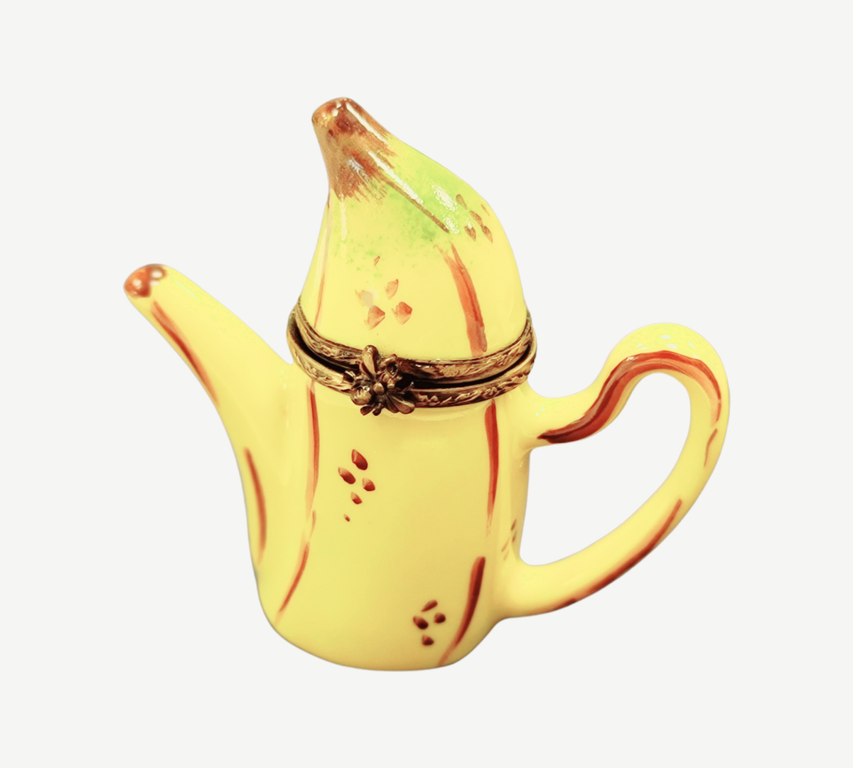 Banana Teapot Limoges Box Figurine, view 5