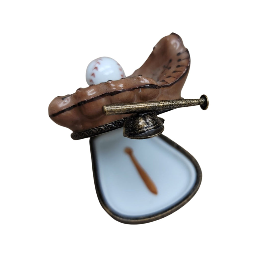 Baseball Glove w Ball Limoges Box, view 5