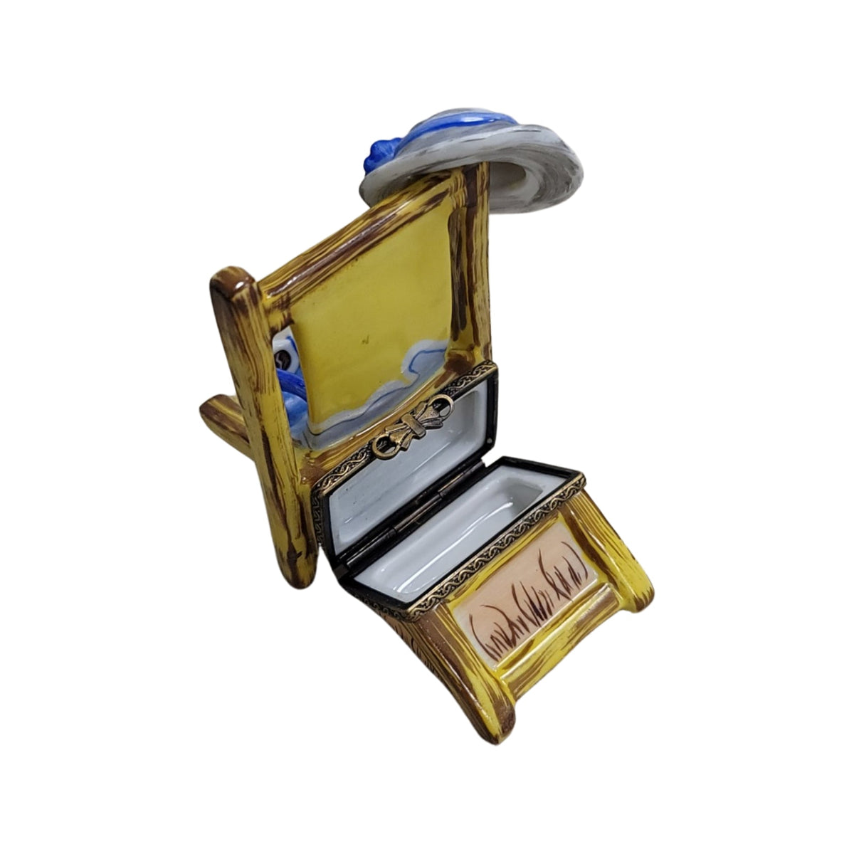 Beach Chair Fish Limoges Box Figurine, view 8