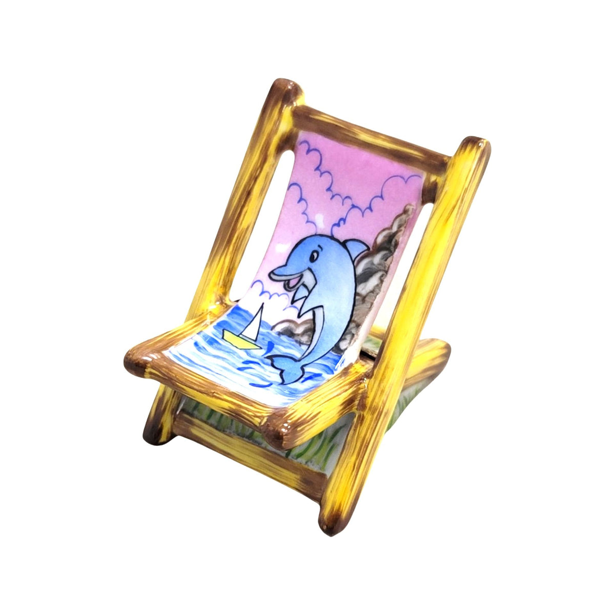 Beach Chair Limoges Box Figurine for Home Decor, view 6