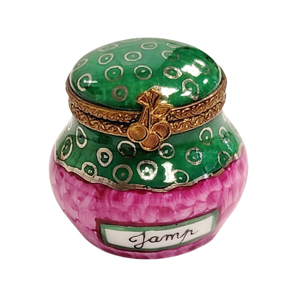 Berry Jam Jar Limoges Box for Collectors, a hand-painted Limoges porcelain gift