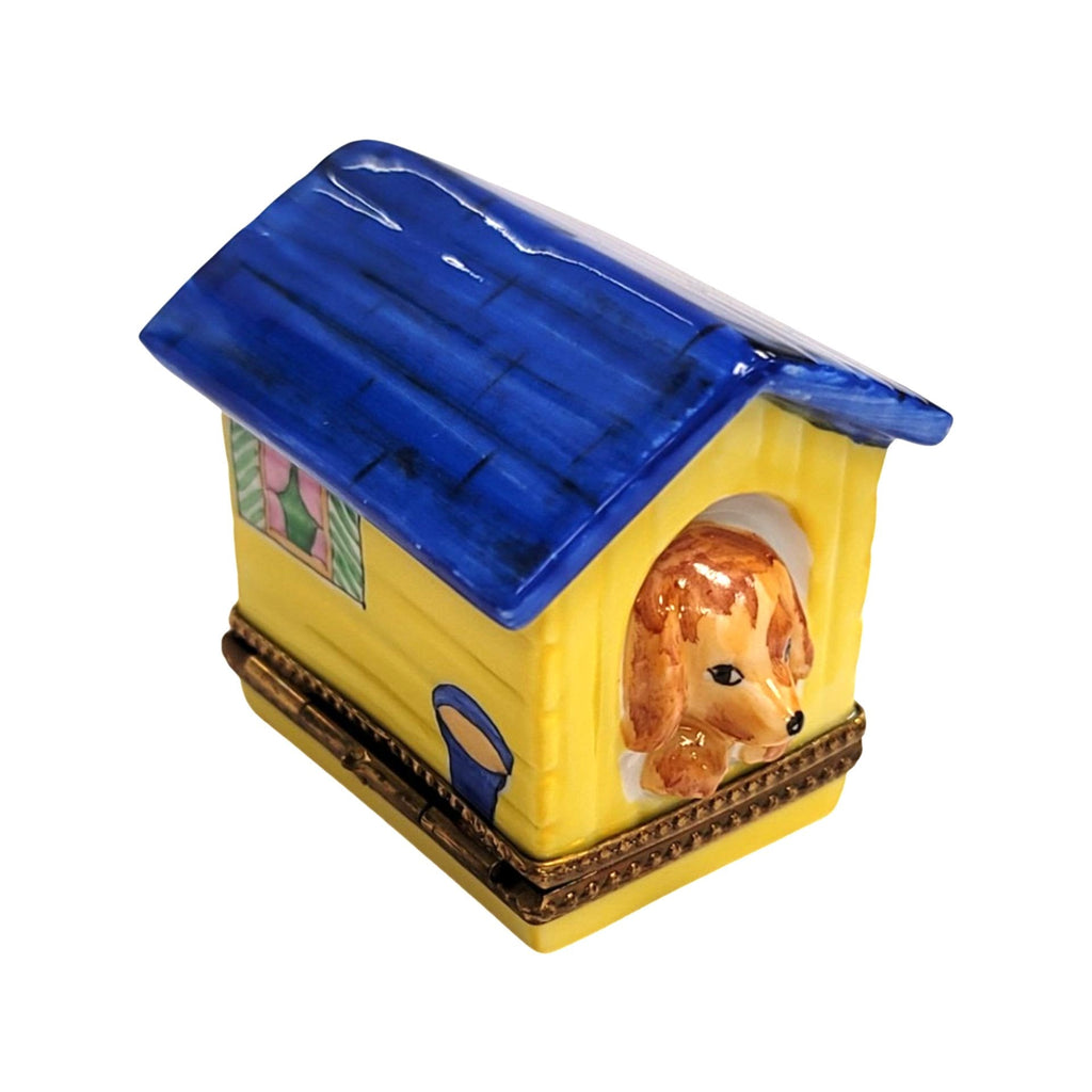 The Big Dog in Dog House, a Limoges keepsake with true French charm