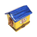 Authentic Big Dog in Dog House Limoges box, hand-painted in France, from Limoges Boutique