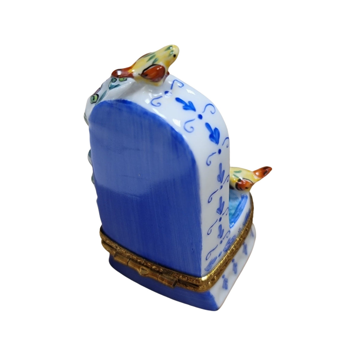 Fountain w Birds Limoges Box Figurine, view 3
